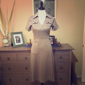 Banana Republic // Herringbone wrap dress